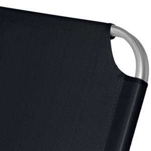 SIENA GARDEN Dreibeinliege XXL schwarz